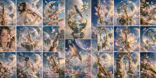 Celestial Botanical Dreamscapes generated by chatgpt-image