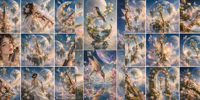 Celestial Botanical Dreamscapes