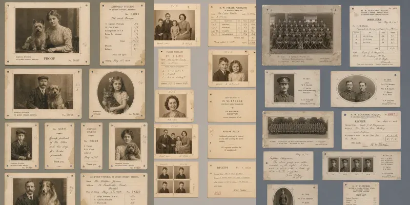 Photo Studio Proof Sheet Ephemera