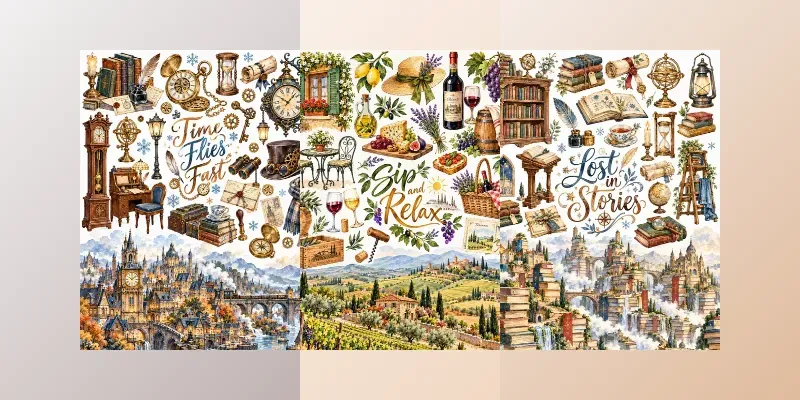 Rustic Watercolor Clipart Set Creator