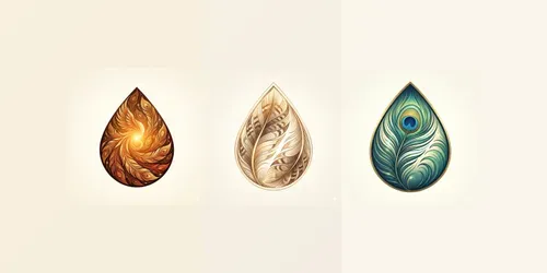 Glowing Feathers Emblems generated by gemini-image