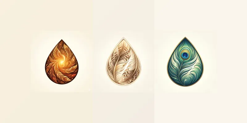 Glowing Feathers Emblems generated by undefined