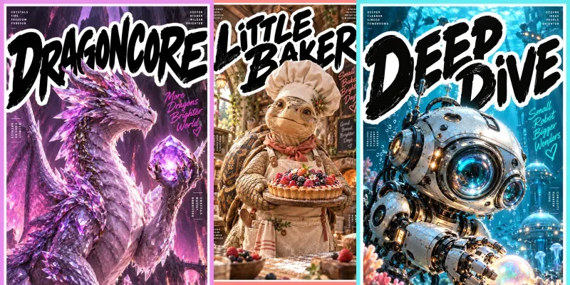 Editorial Pop Sticker Poster Studios