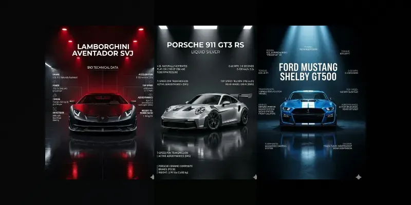 Premium Studio Car Spec Posters generated by undefined