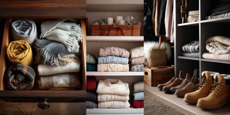 Winter Christmas Wardrobe Organization