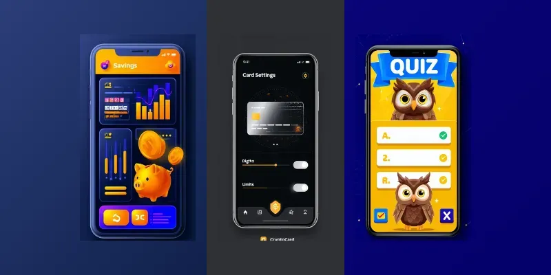 Flat 2D Vector App UI Screenshots generated by undefined