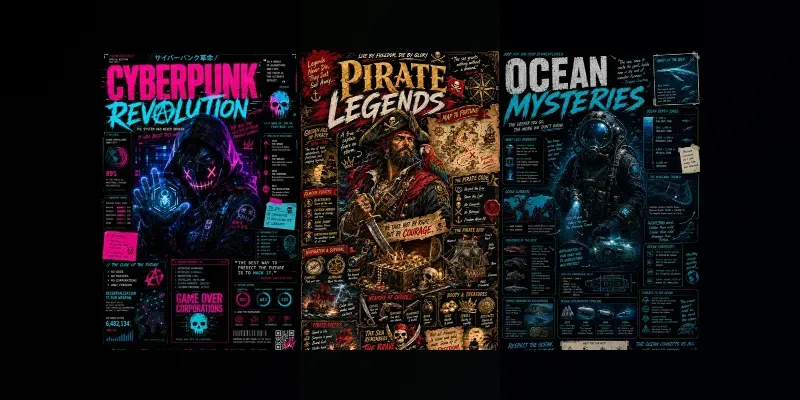 Neon Editorial Poster Makers generated by undefined