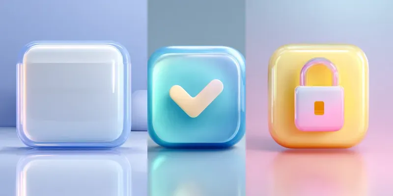 Glossify UI Premium 3D App Icons generated by undefined