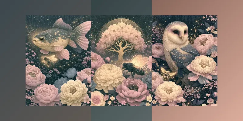 Celestial Botanica Junk Journal Pages generated by undefined