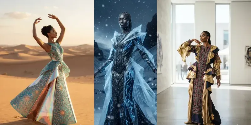 Folklore Meets Future Fashion Art generated by undefined