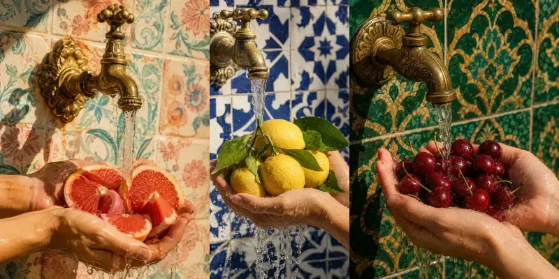 Mediterranean Summer Culinary Macro Photos generated by undefined