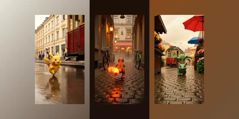 Cinematic Pokemon Street Life generated by undefined