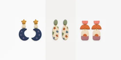 Handmade Clay Earring Designs generated by chatgpt-image