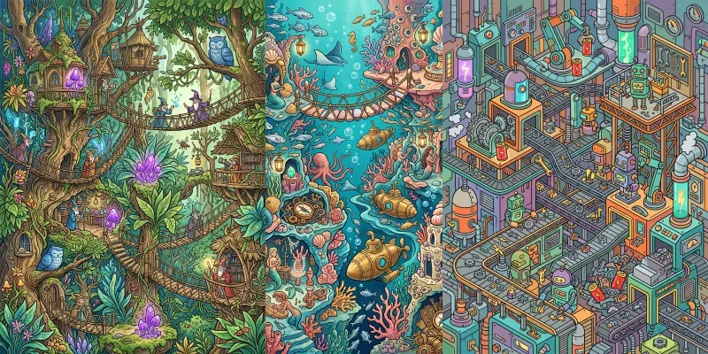 Seek And Find Activity Book Pages