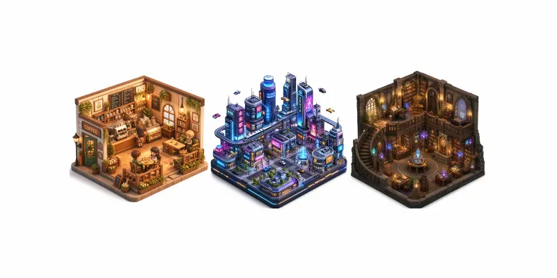3D Isometric Scene World Generator generated by undefined