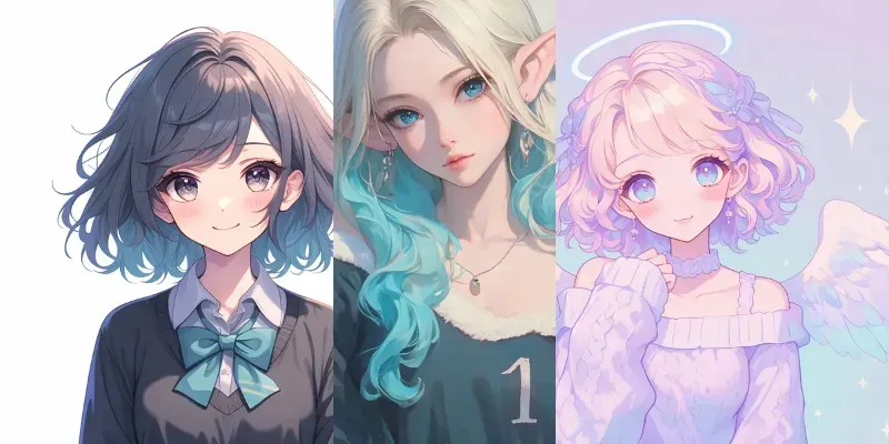 Cute Anime Girls NFT generated by undefined