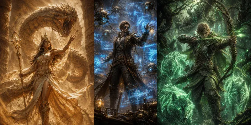 Fantasy Character Concept Art generated by undefined
