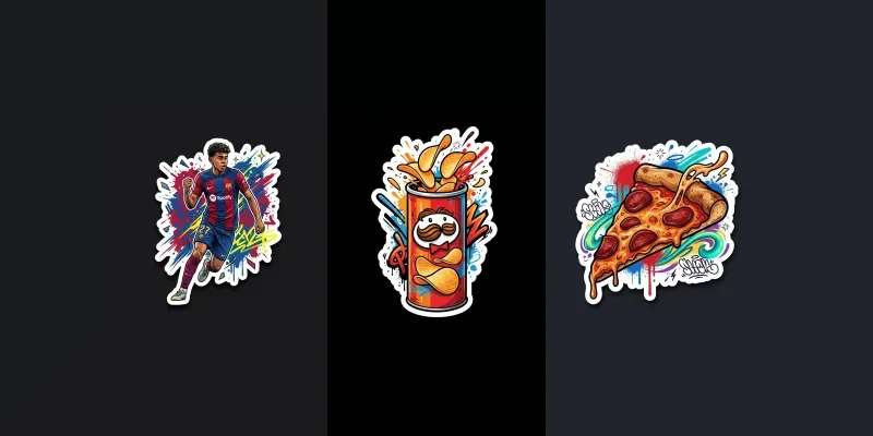 Handdrawn Vector Stickers generated by undefined