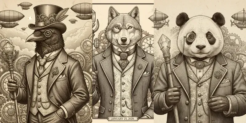 Steampunk Aristocrat Anthropomorphics generated by undefined