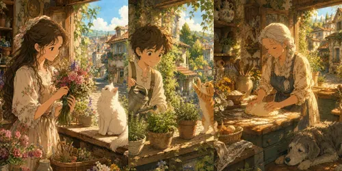 Ghibli Flower Dreams generated by chatgpt-image