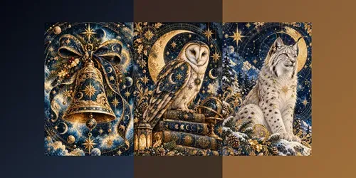 Celestial Christmas Ephemera Collections generated by chatgpt-image