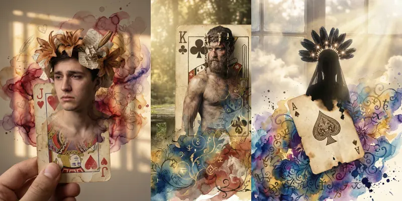 Surreal Playing Card Portrait Style generated by undefined