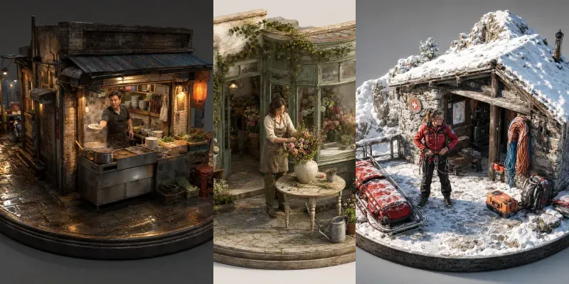 Hyperreal Human Isometric Worlds generated by undefined
