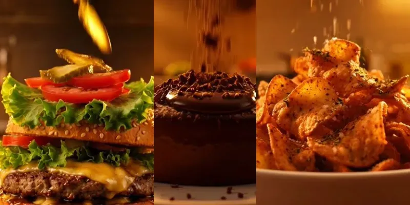 Cinematic Food Ad Videos generated by undefined