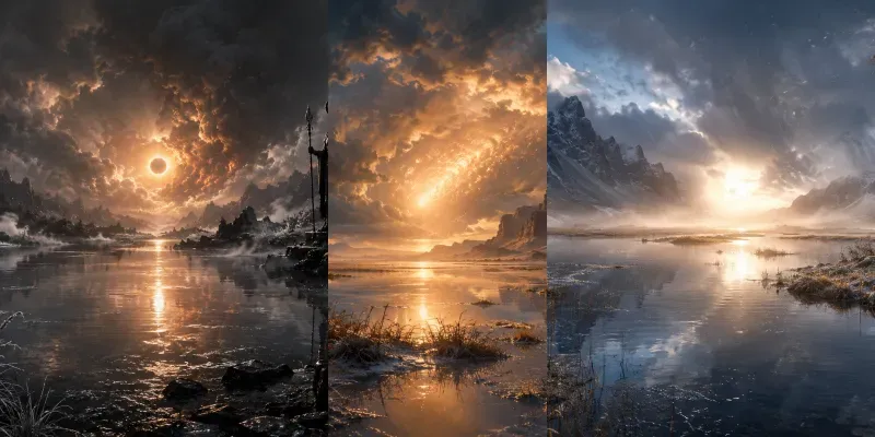 Stormlit Refuge Landscapes generated by undefined