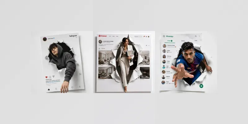 3D Social Media Breakout Portraits generated by undefined