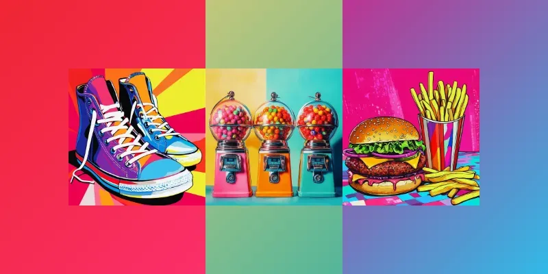 Bold Pop Art Still Lifes generated by undefined