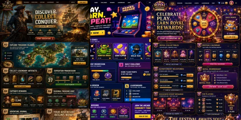 Premium Arcade Rewards Website Generator generated by undefined