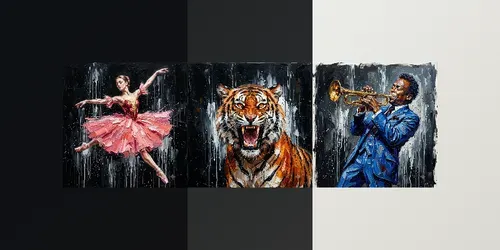 Bold Palette Knife Art Generator generated by gemini-image