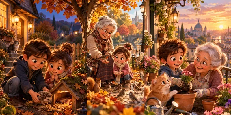 Heartwarming 3D Cartoon Stories generated by undefined
