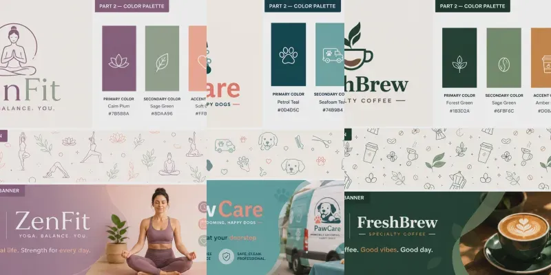 Brand Identity Kits generated by undefined