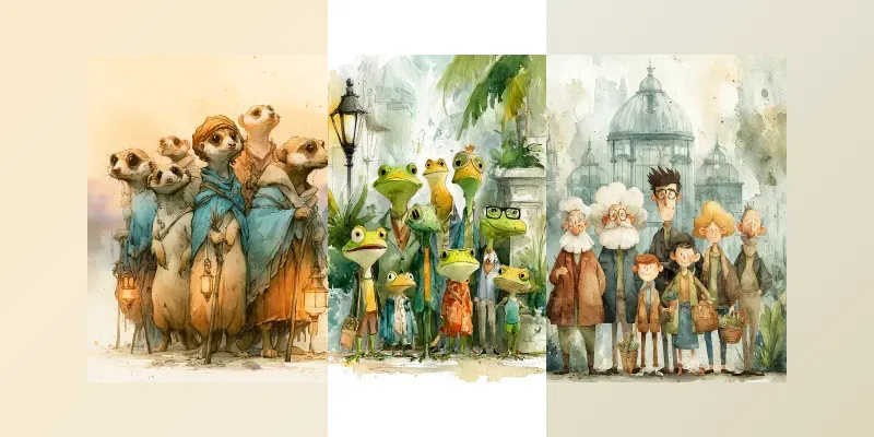 Painted Storybook Gatherings generated by undefined