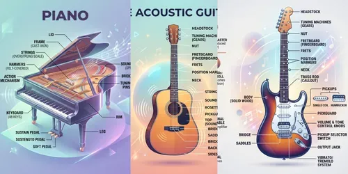 Infographics Of Musical Instruments generated by gemini-image