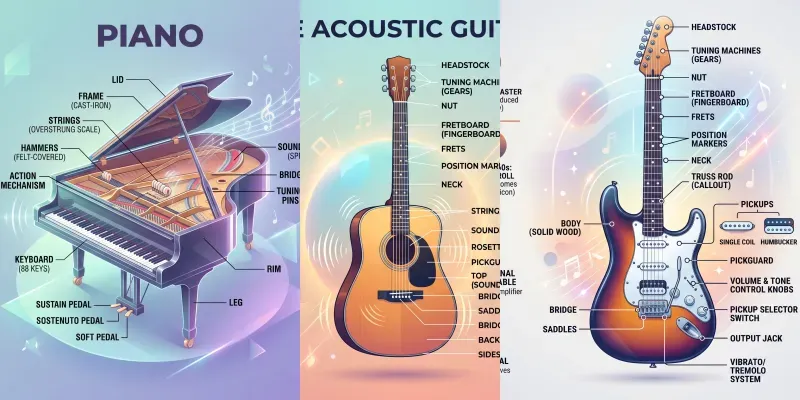Infographics Of Musical Instruments generated by undefined