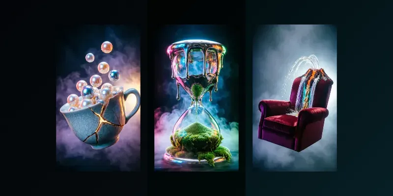 Atmospheric 3D Poster Backgrounds generated by undefined