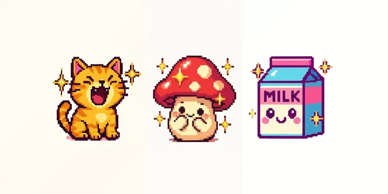 Charming Pixel Art Characters generated by undefined