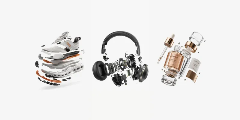 3d Exploded Product View Commercial generated by undefined