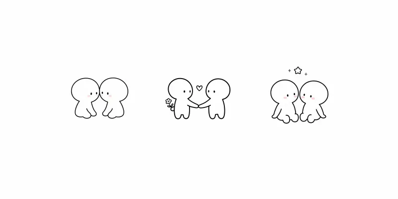 Minimal Love Doodles Romantic generated by undefined