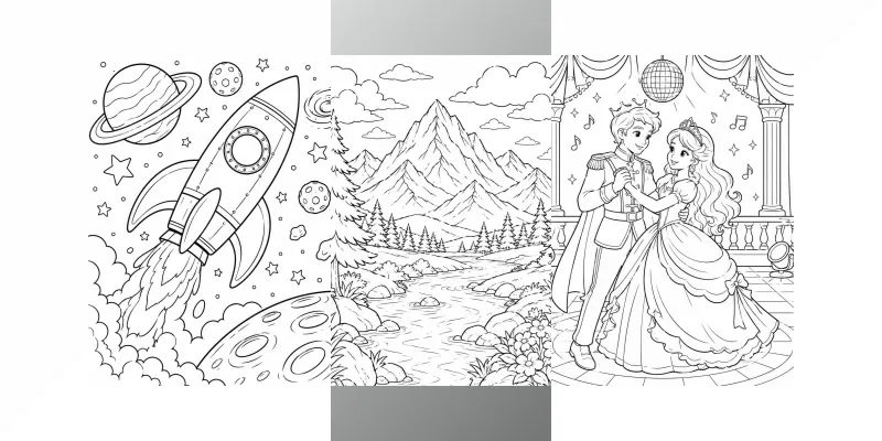 Coloring Book Page Generator generated by undefined