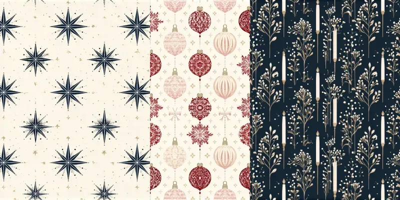 Elegant European Christmas Patterns generated by undefined