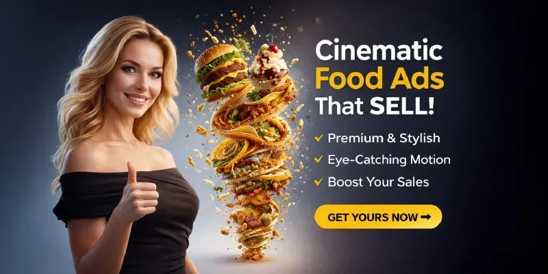 Cinematic Product Food Ads generated by undefined
