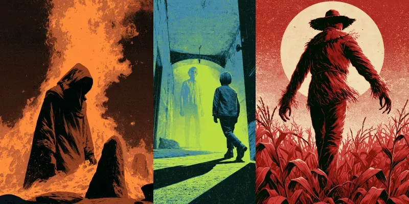 Vintage Horror Movie Poster Art Prints generated by undefined