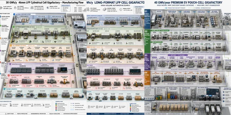 Battery Cell Gigafactory Manufacturing generated by undefined