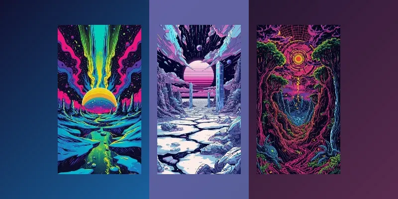 Surreal Psychedelic Rave Posters generated by undefined