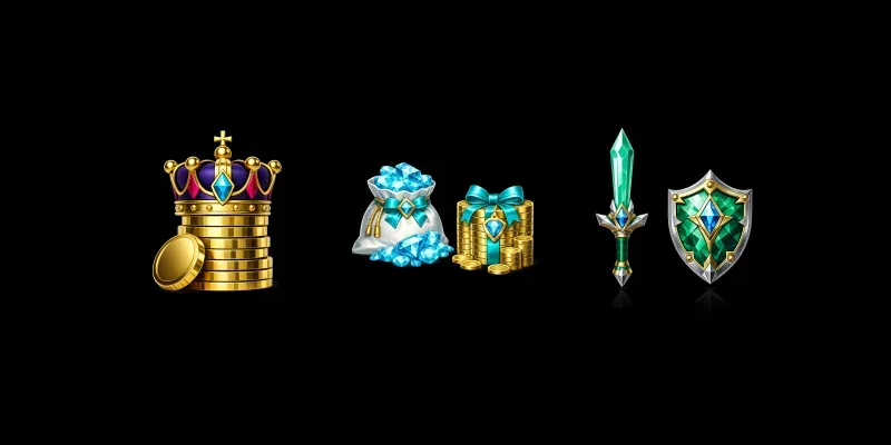 Premium Game UI Icons generated by undefined