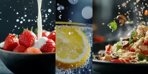 Stunning Food Advertisements generated by kling